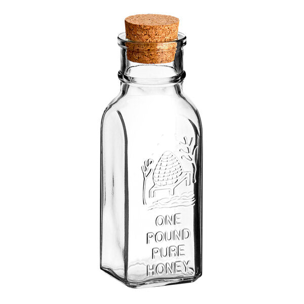 16 oz Glass Muth Jar with Cork and Shrink Band - 12 pack
