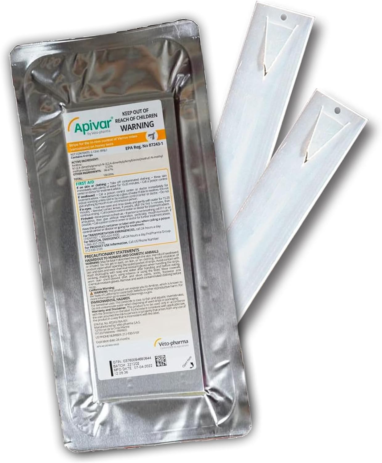 APIVAR 4 Pack - Varroa Mite Treatment
