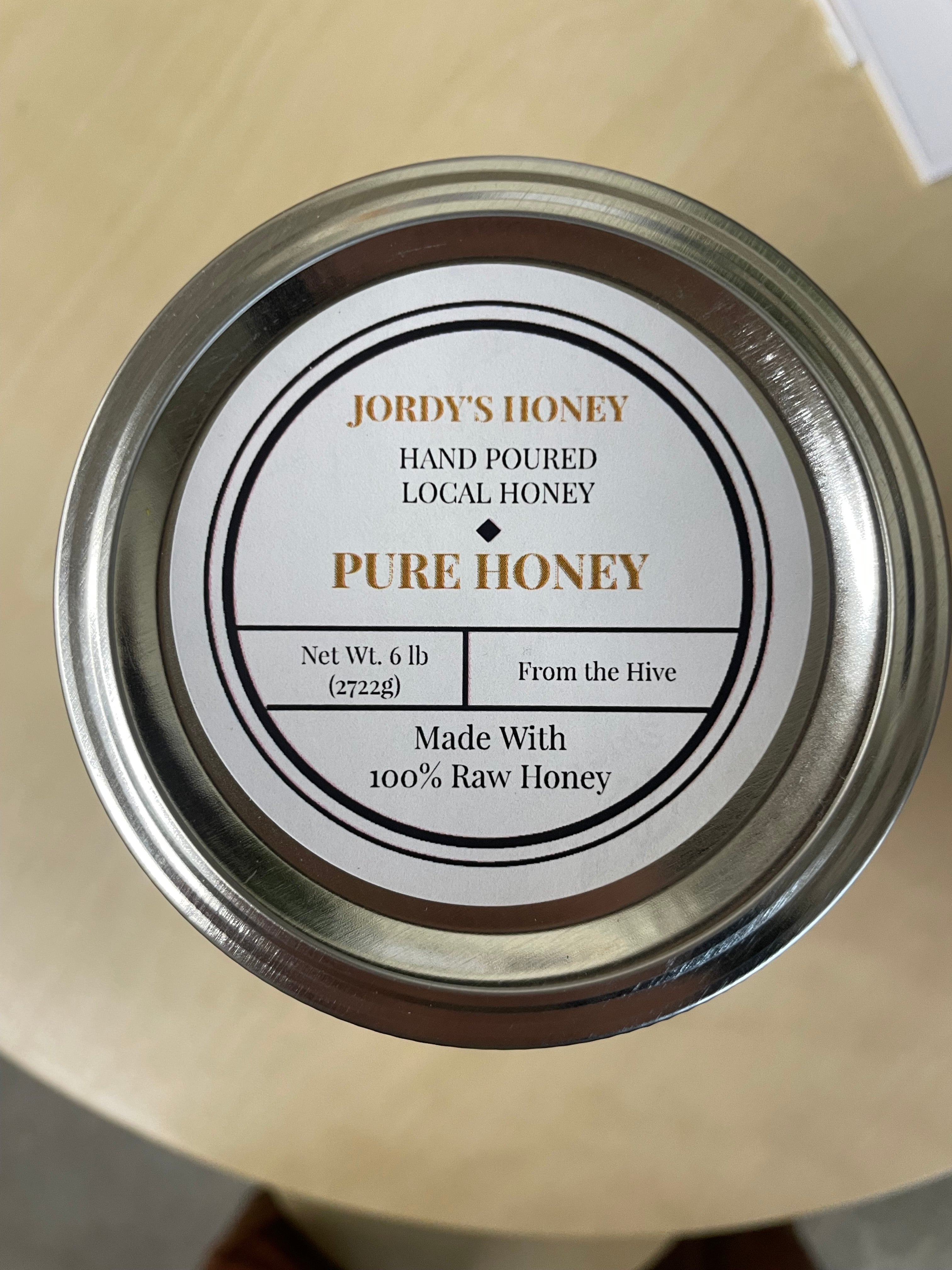 6 lb Honey (half gallon) - Glass Jar