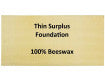 Medium Beeswax Foundation - Comb Honey - Pack of 10 - 5 5/8-inch